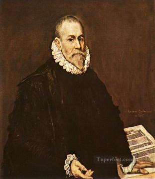 エル・グレコ Painting - 医師の肖像 1577 マニエリスム スペイン ルネサンス エル グレコ